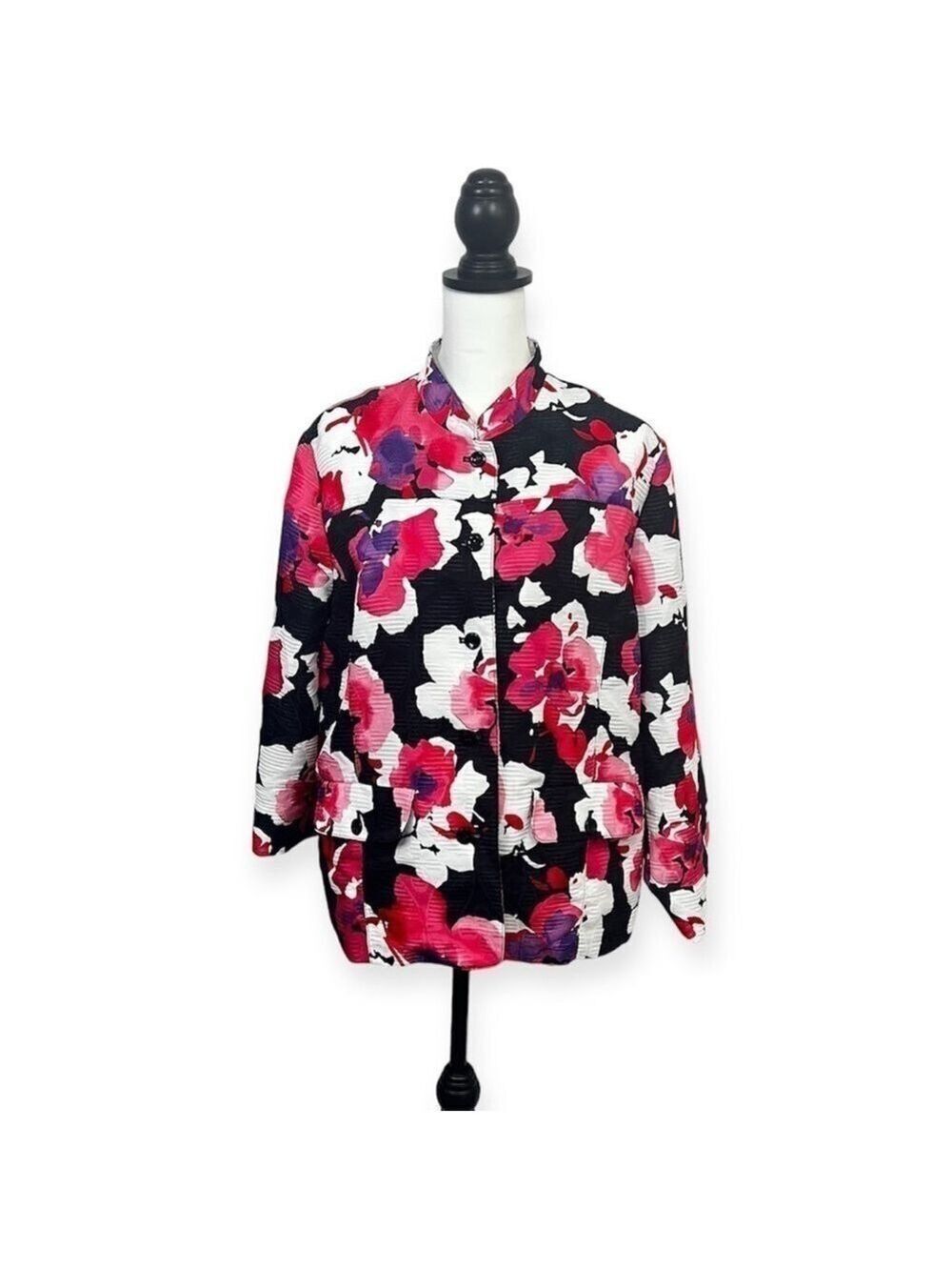 Alfred Dunner Floral Plus Size Blazer Size 16